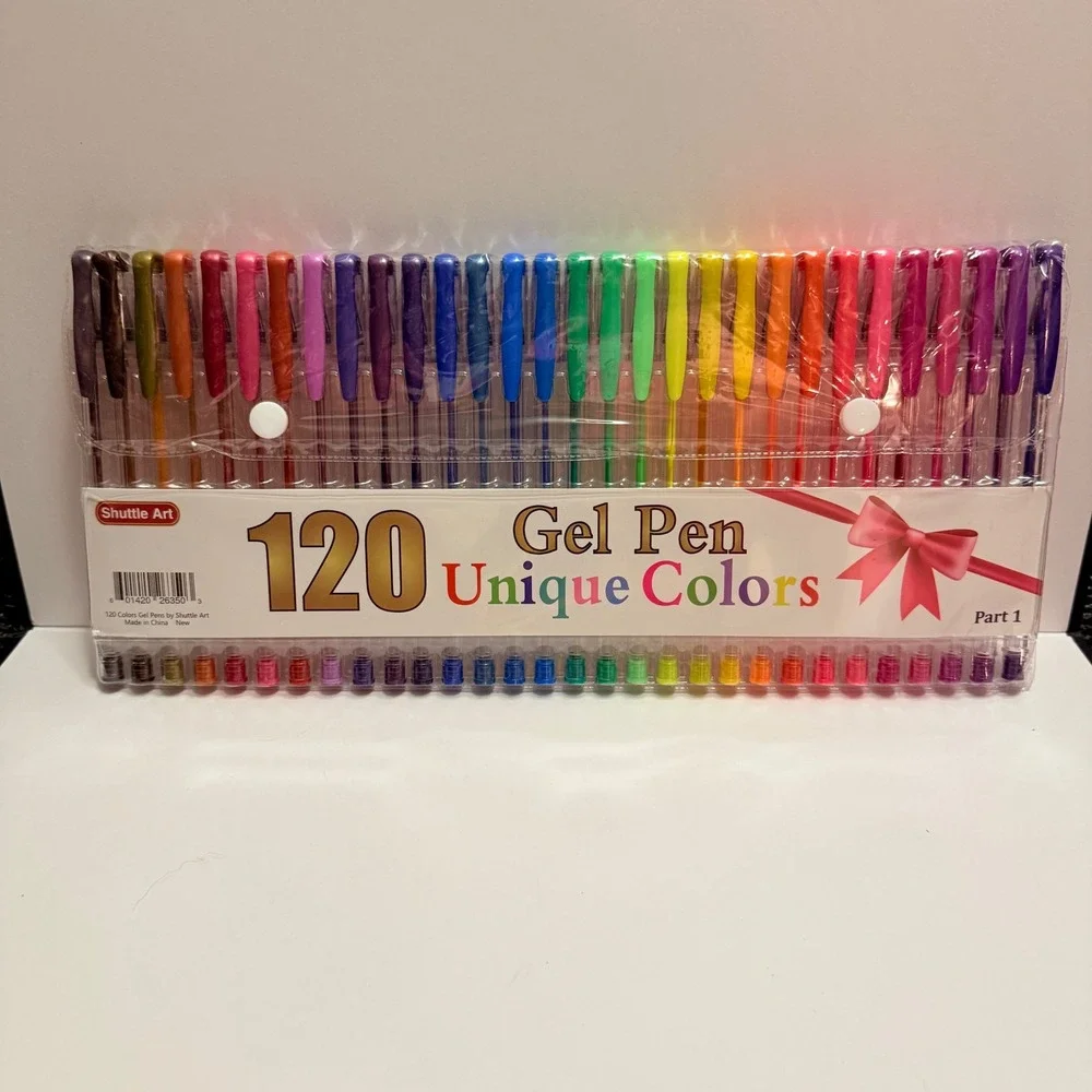 Shuttle Art Gel Pen Set 120 Unique Colors Part 1 Rainbow Art Supplies